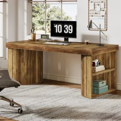 New Tribesigns Wood Executive Desk, 63