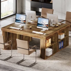 New Tribesigns Wood Executive Desk, 63