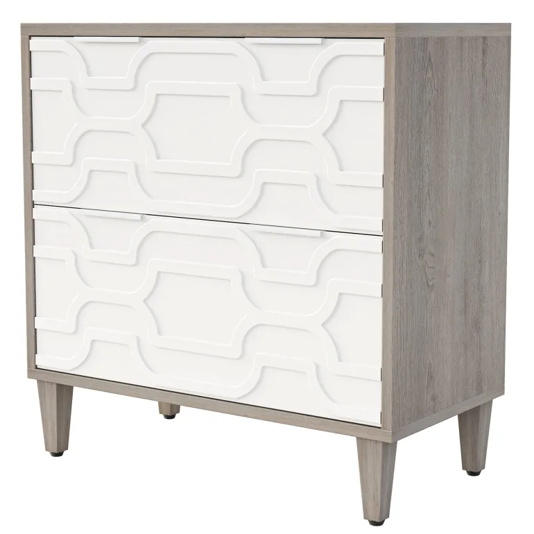 Shop Tribesigns Wood File Cabinet, 2-Drawer Storage Cabinet for A4/Letter/Legal Size