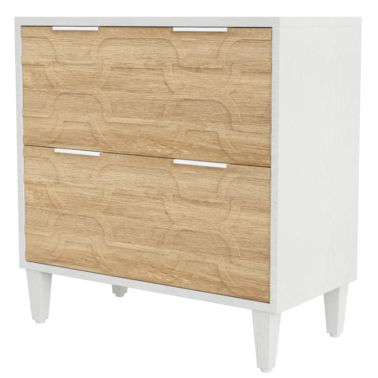 Shop Tribesigns Wood File Cabinet, 2-Drawer Storage Cabinet for A4/Letter/Legal Size