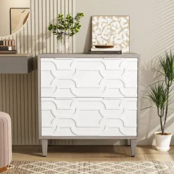 Shop Tribesigns Wood File Cabinet, 2-Drawer Storage Cabinet for A4/Letter/Legal Size
