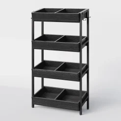 Flash Sale Tribesigns Wood Fruit Vegetable Storage Rack Stand, 4-Tier Storage Organizer
