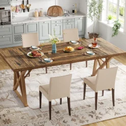 Best Tribesigns Wooden Dining Table, 71