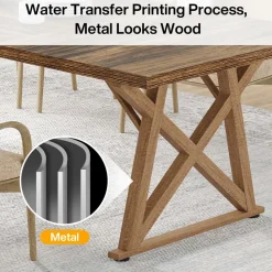 Best Tribesigns Wooden Dining Table, 71
