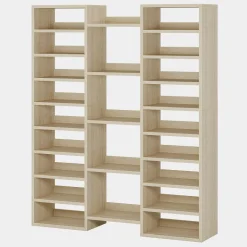 Best Tribesigns Wooden Shoe Rack, Freestanding Shoe Organizer with 23 Storage Shelves