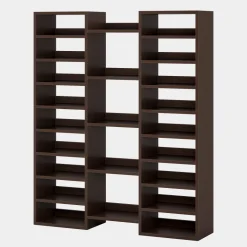 Best Tribesigns Wooden Shoe Rack, Freestanding Shoe Organizer with 23 Storage Shelves